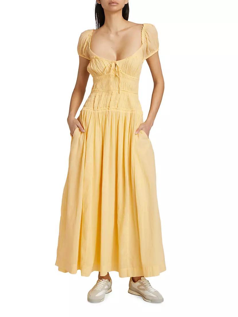 Feeling Bonita Shirred Maxi Dress Product Image