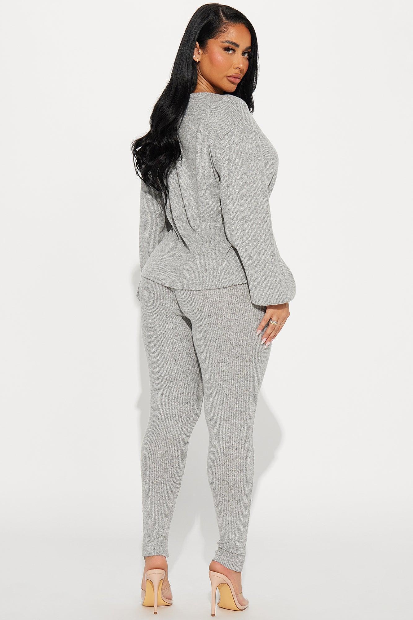 Comfy N Cozy Legging Set - Heather Grey Product Image