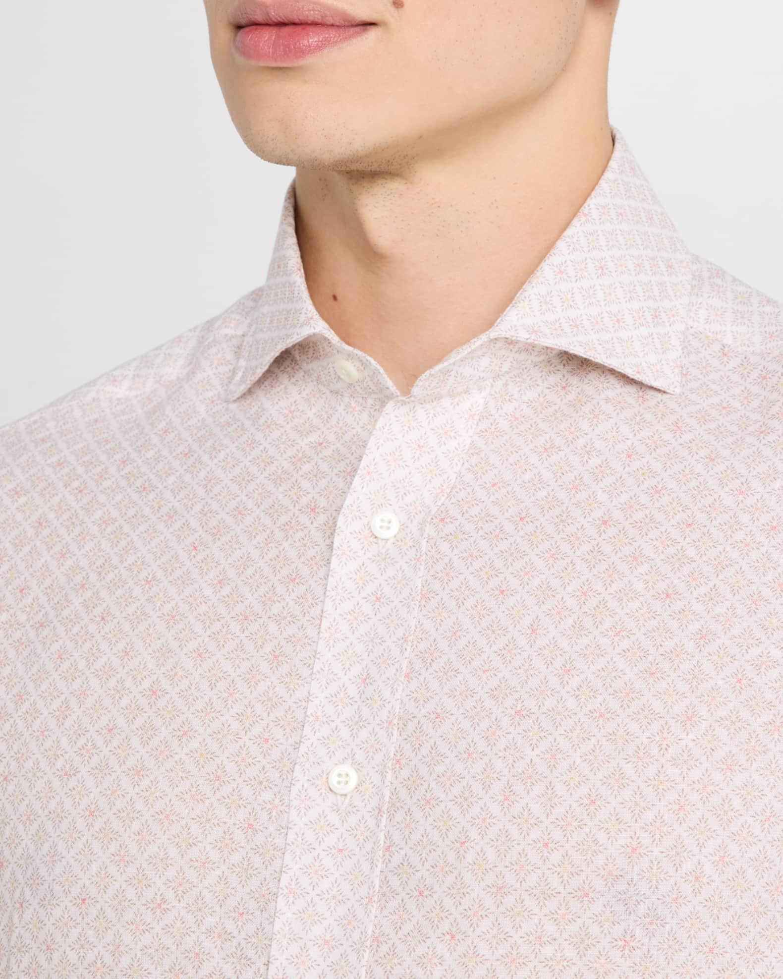 Men's Printed Linen Sport Shirt Product Image