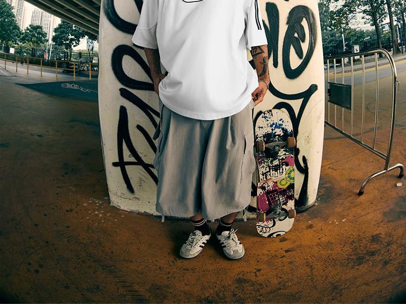 Printed Overfit Sports T-Shirt Product Image