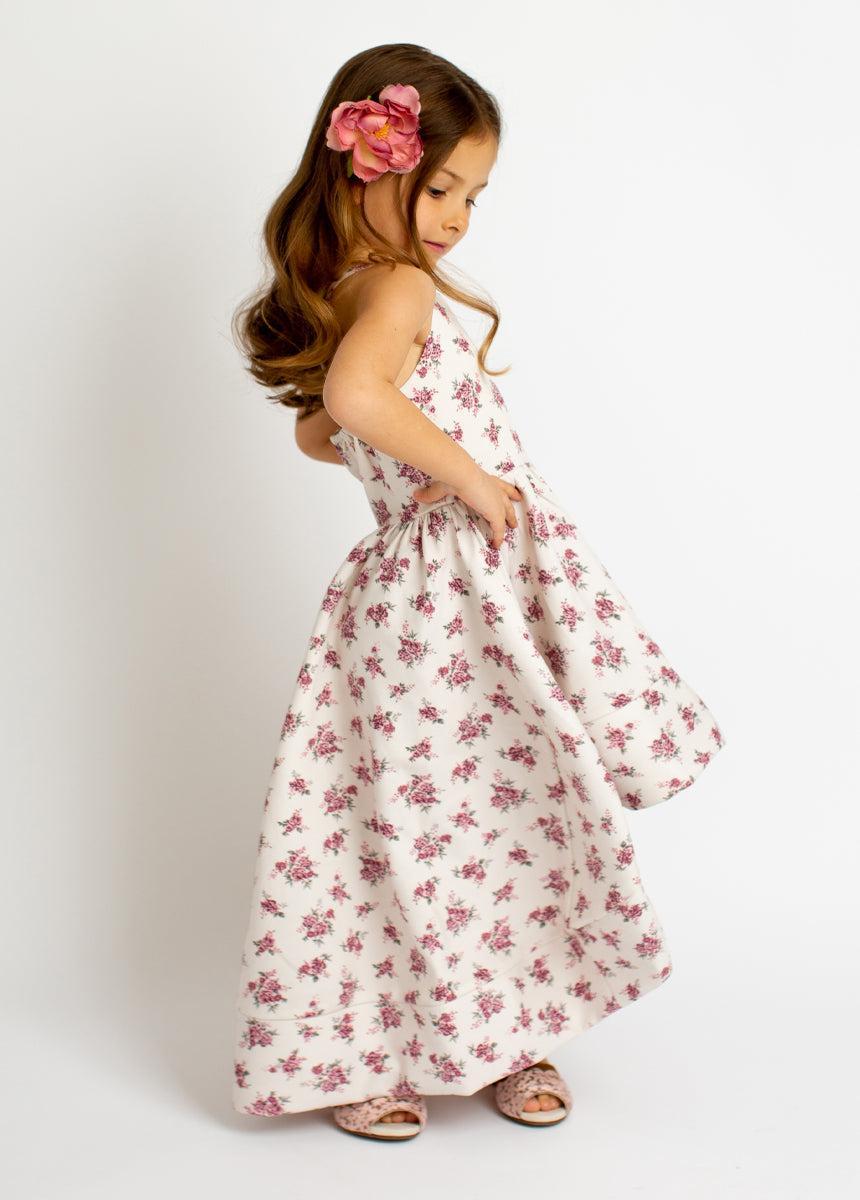 Pearl Dress in Cream Ditsy Girls Product Image