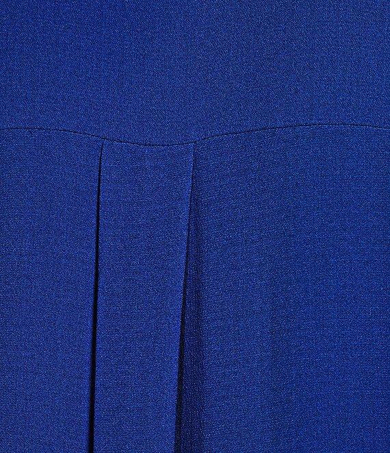 Eileen Fisher Silk Georgette Crepe Notch Collar Long Sleeve Button Front Midi Dress Product Image