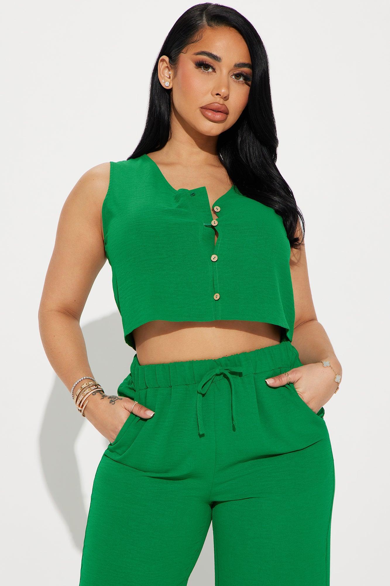 Good Memory Pant Set - Kelly Green Product Image