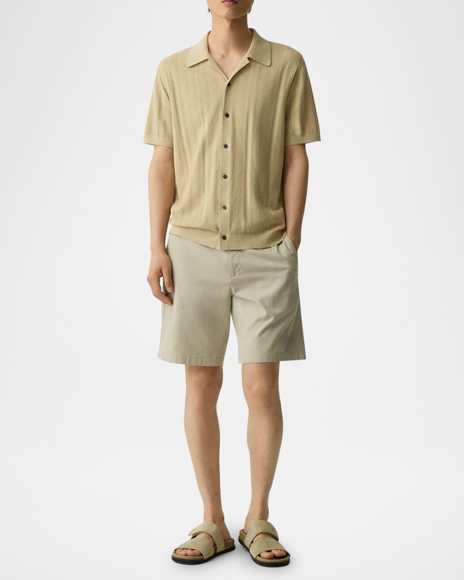 Men's Herringbone Knit Camp Shirt Product Image