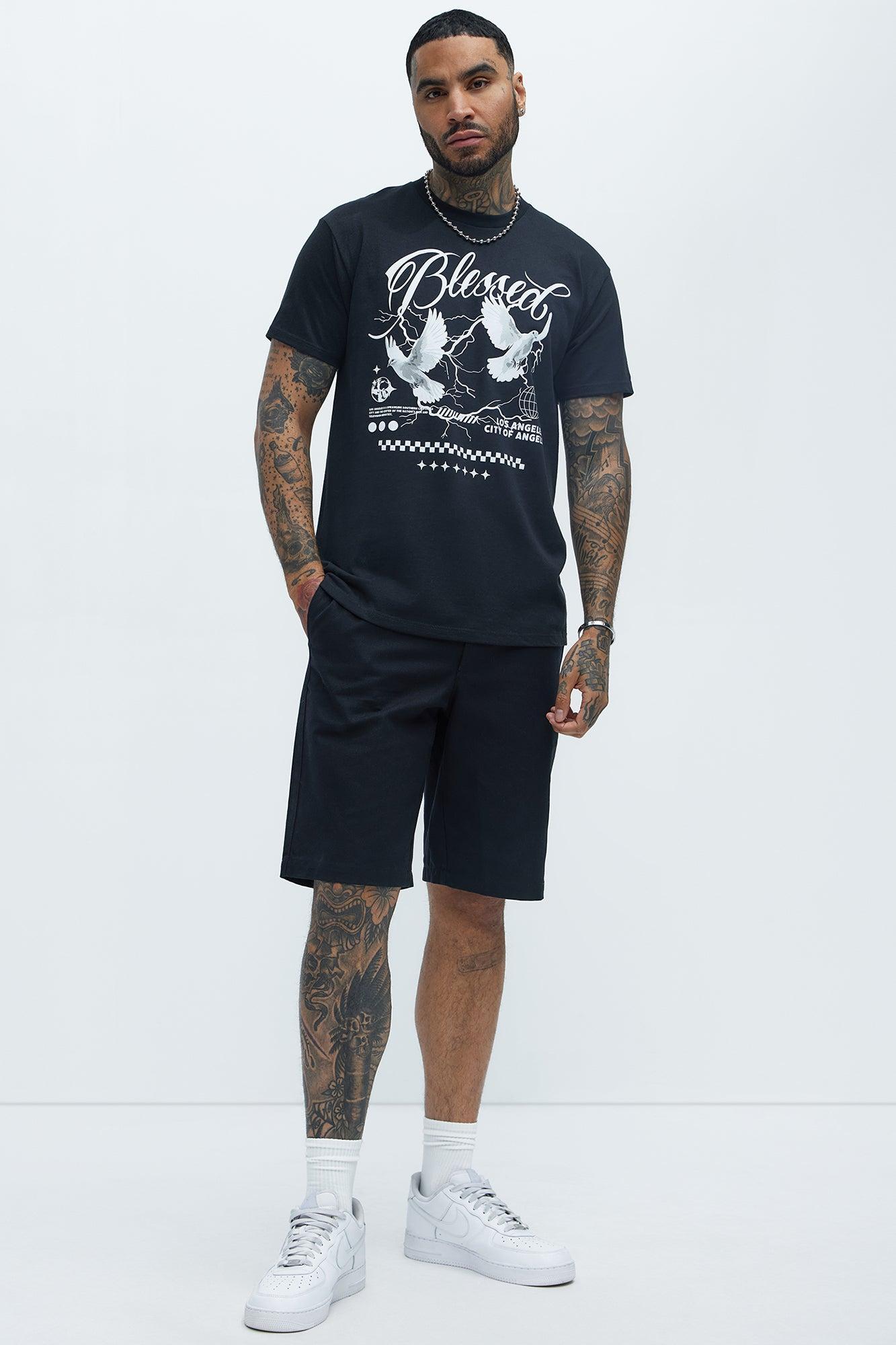 LA Blessed Short Sleeve Tee - Black Product Image