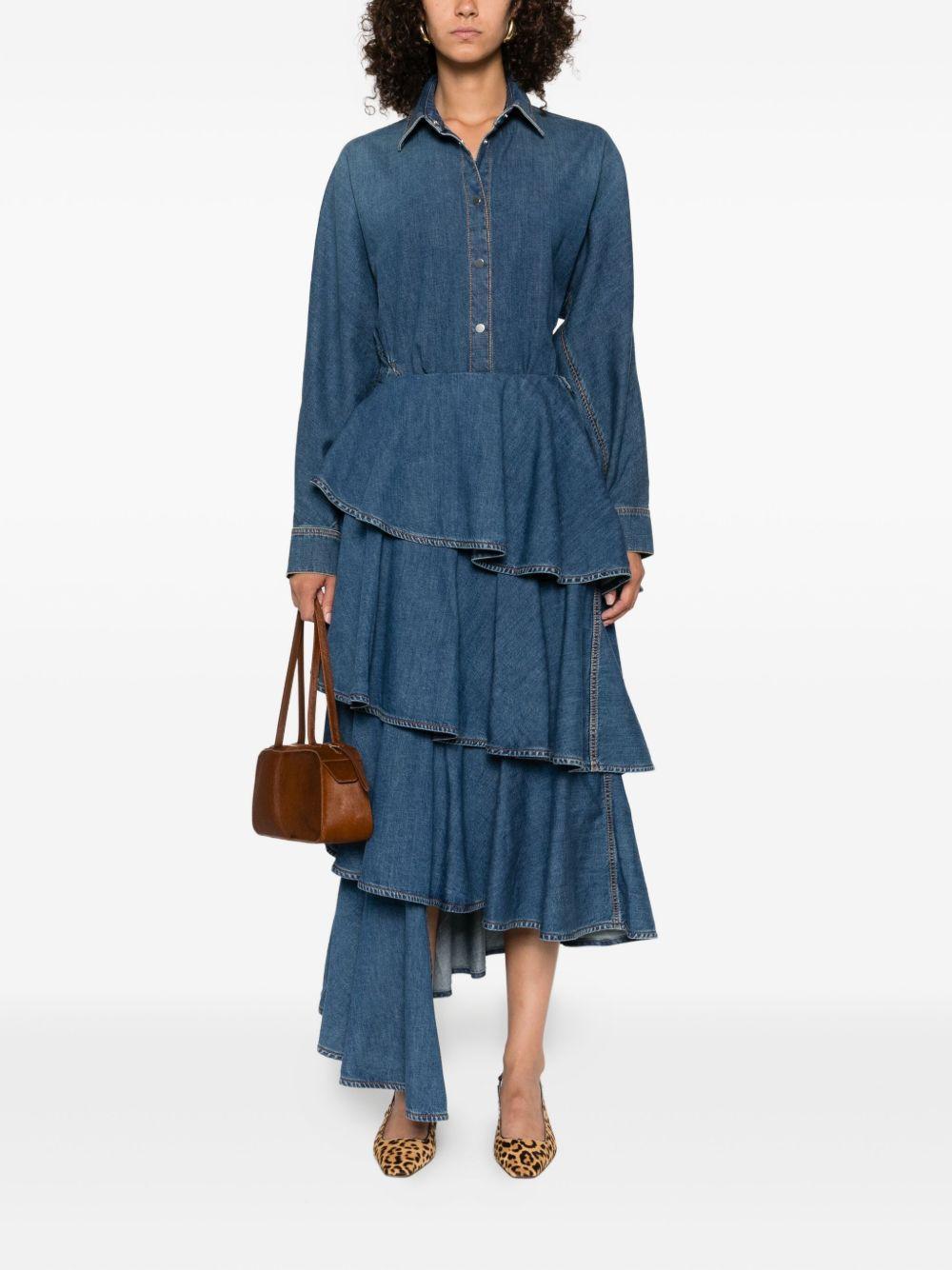 ruffled tiered skirt Product Image