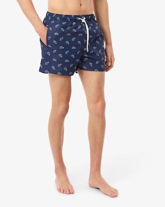 Crocodile Print Swim Trunks Product Image