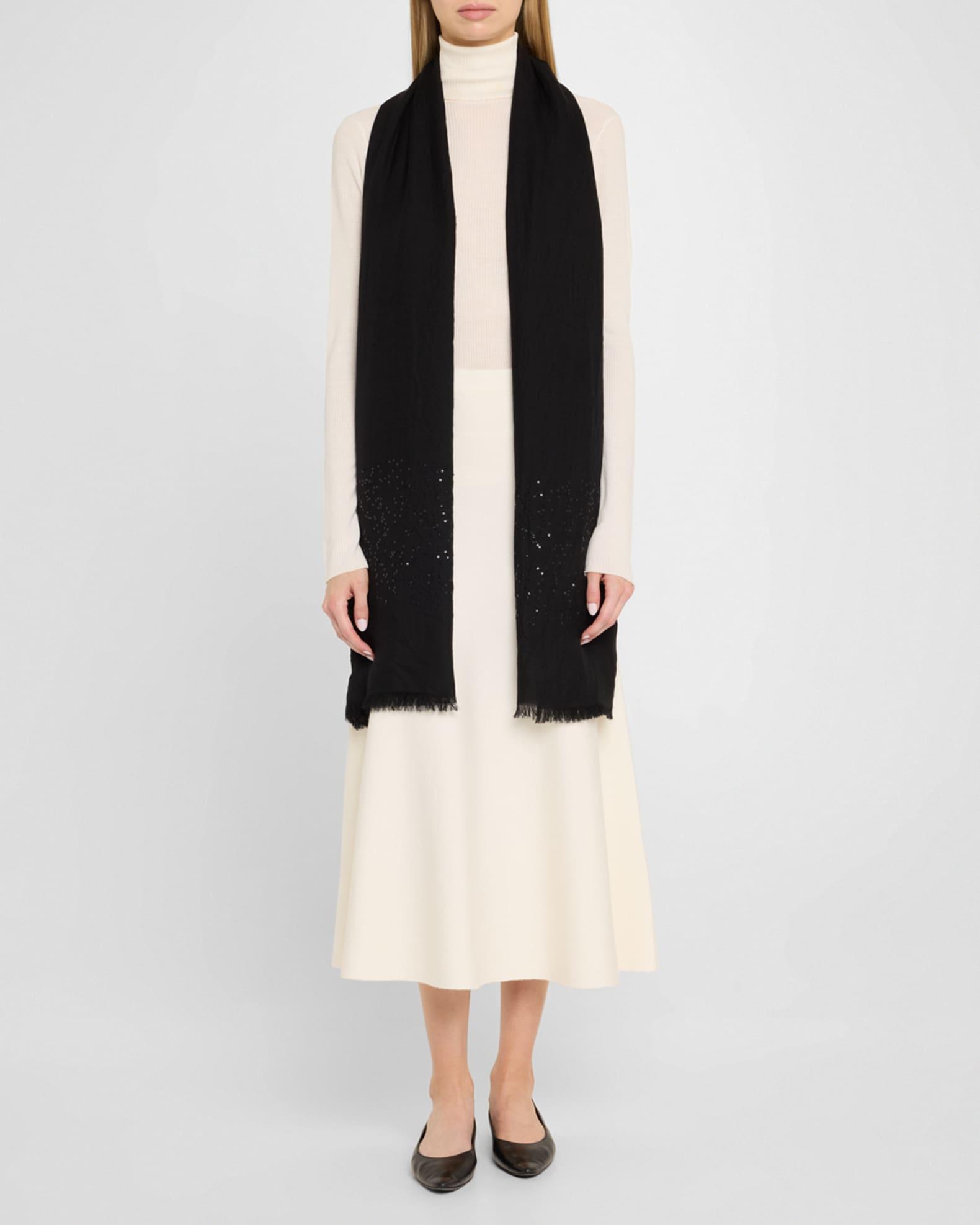 Cashemere Lightweight Scarf W/ Sequins Product Image