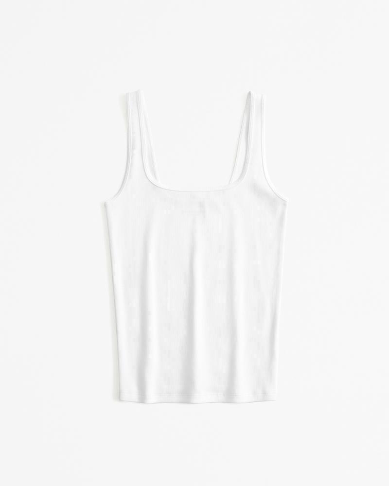 Essential Tuckable Squareneck Rib Tank Product Image