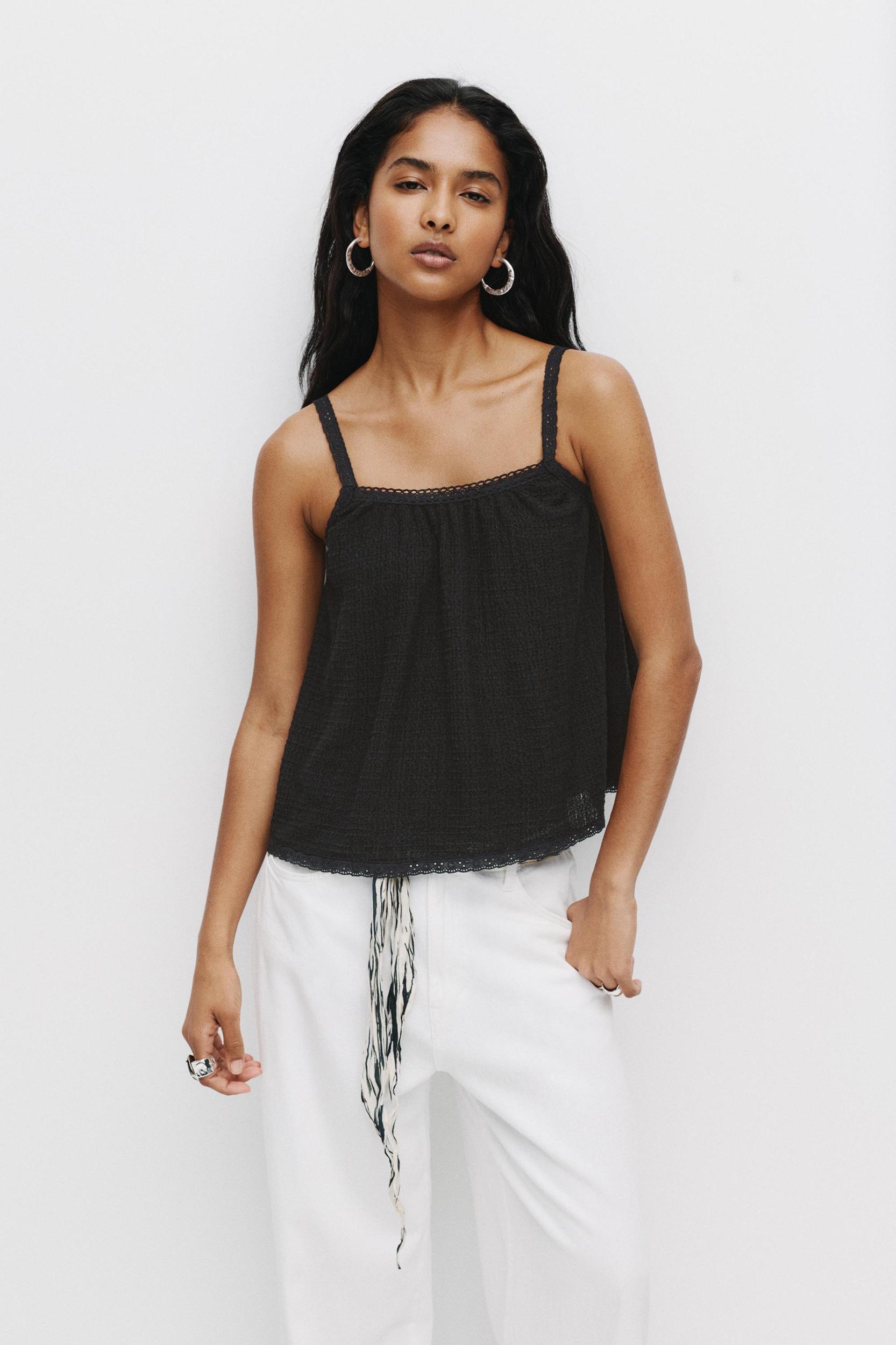 Strappy flared top Product Image