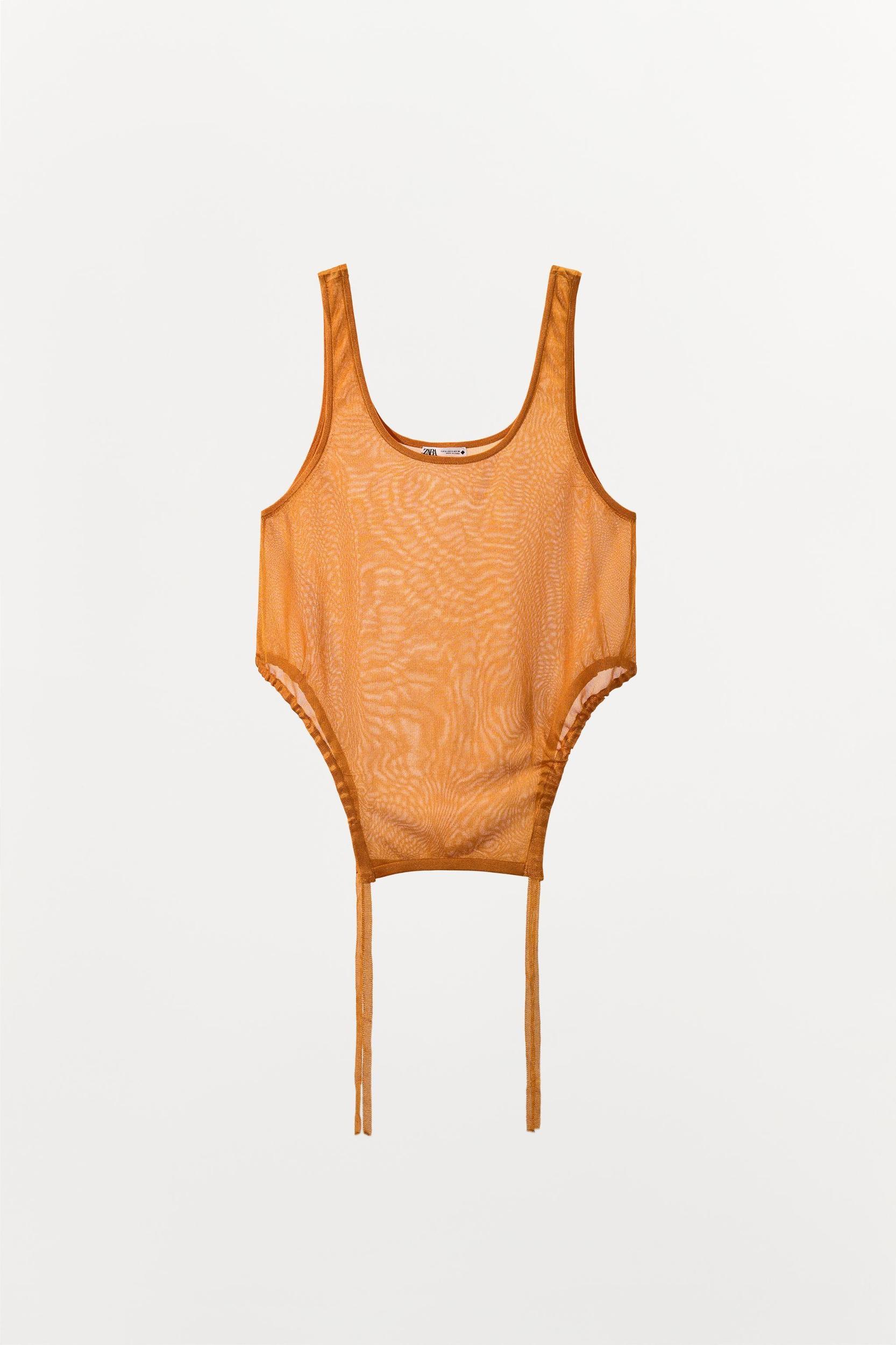 TOP WITH RUCHED STRAPS Product Image