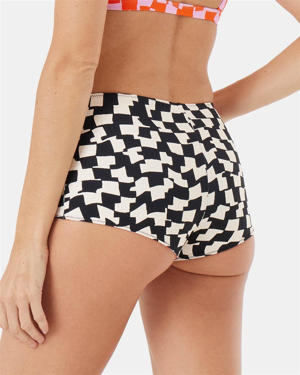 ROXY Checked Out Reversible Shortie Bikini Bottom Product Image