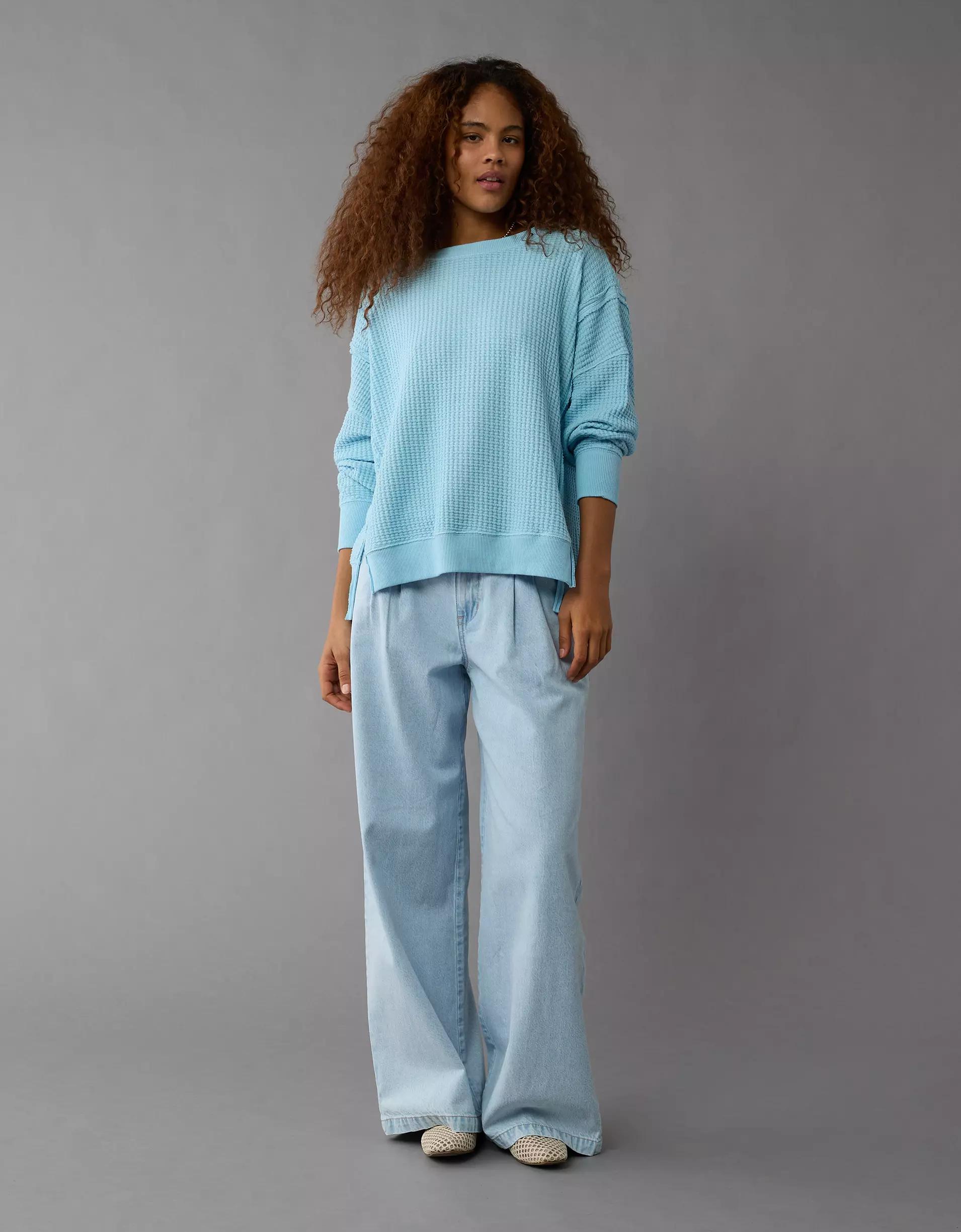 AE Big Hug Waffle Sweatshirt Product Image