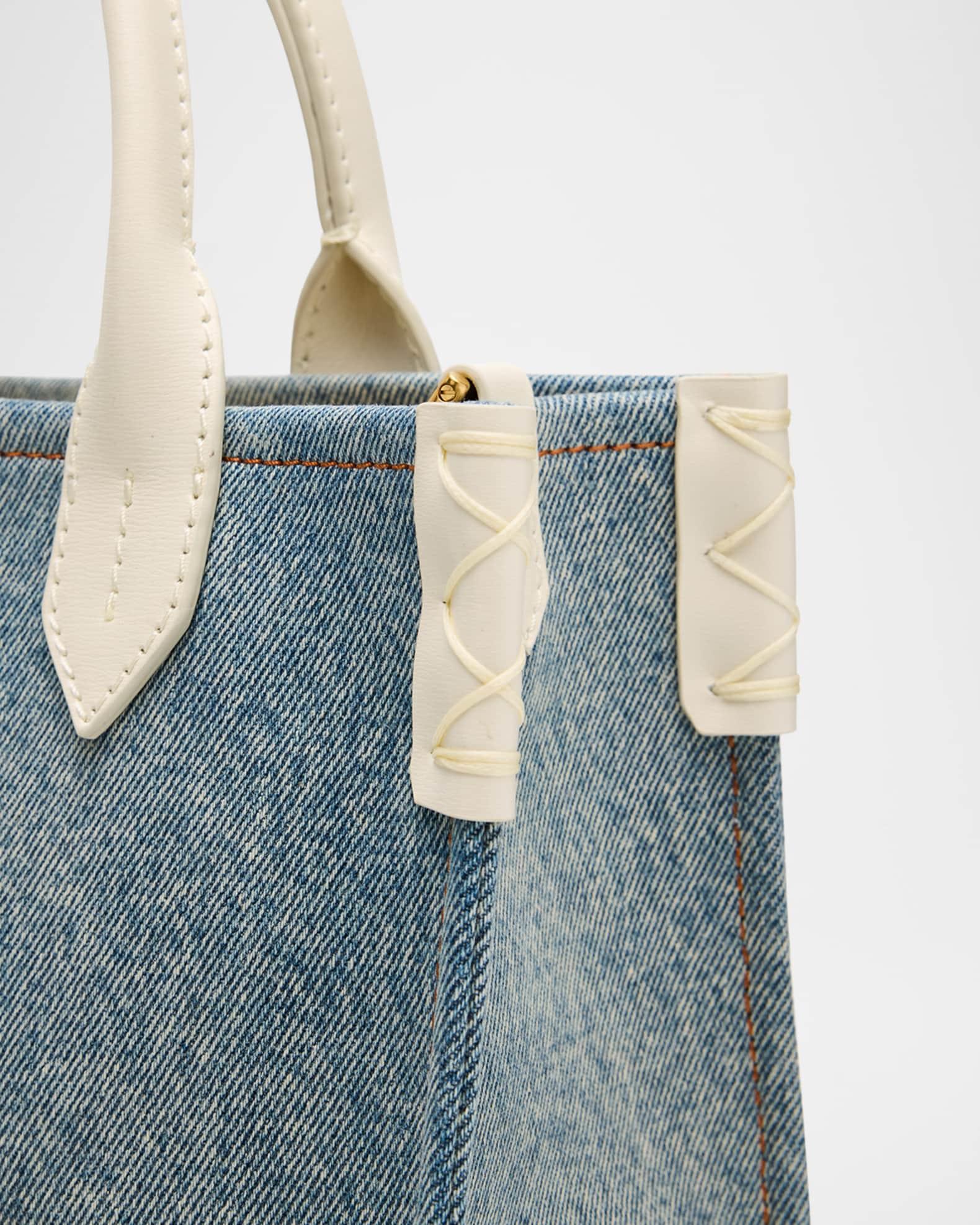 B-Army Small Shopper Tote Bag in Denim Product Image
