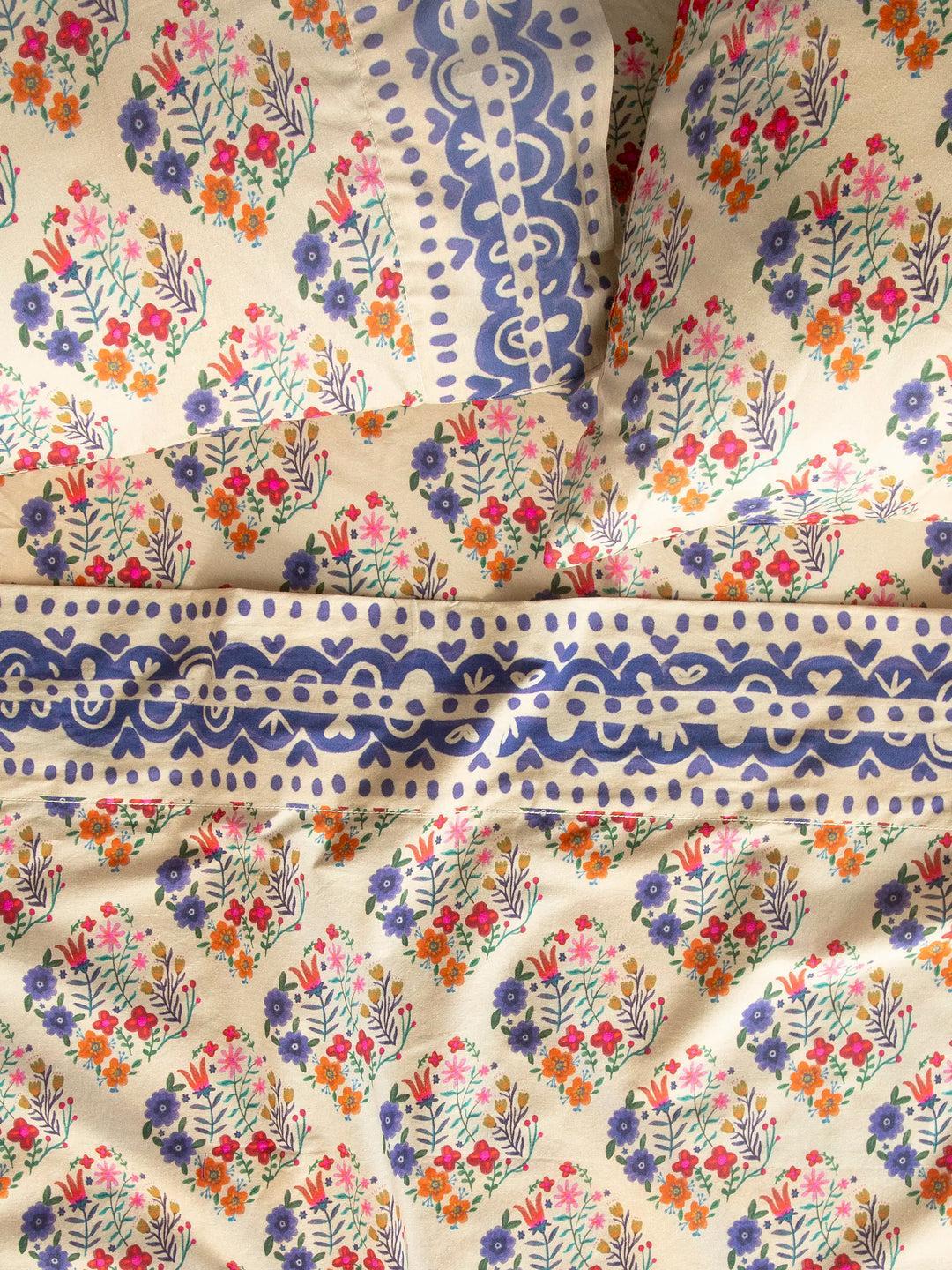 Sooo Soft Cotton Sheet Set - Pink Painted Garden Product Image