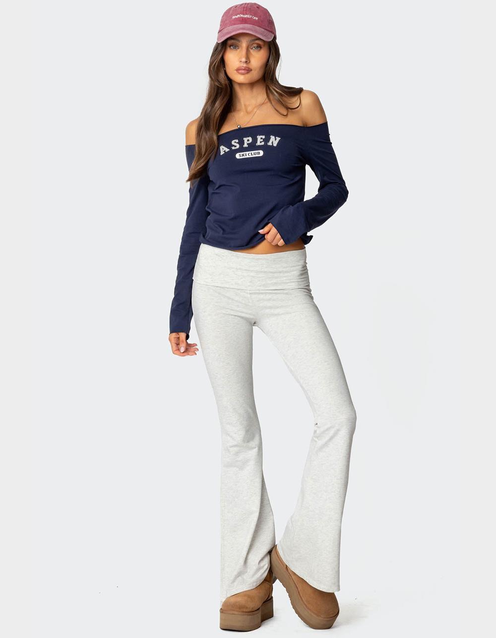 EDIKTED Aspen Ski Club Off Shoulder Top Product Image