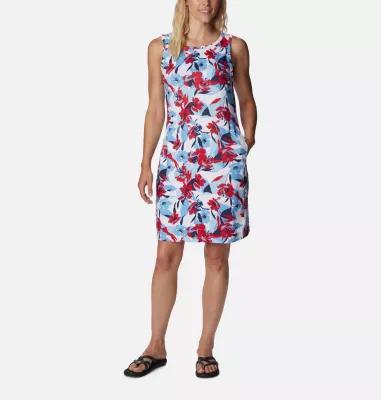 Columbia Chill River Printed Dress (Red Lily/Pop Flora) Women's Dress Product Image