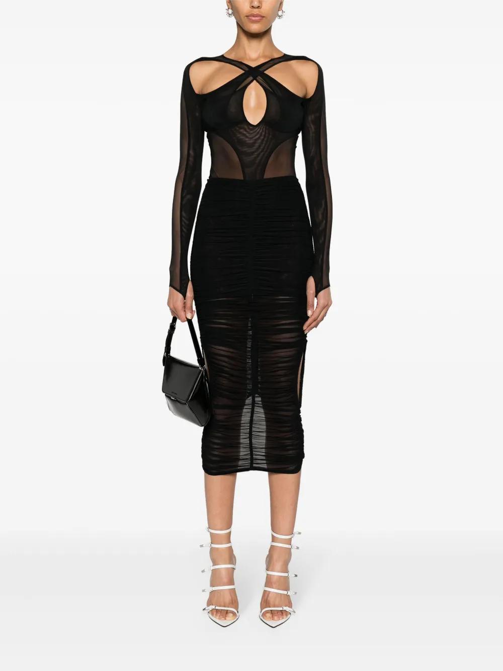 layered cut-out bodysuit Product Image