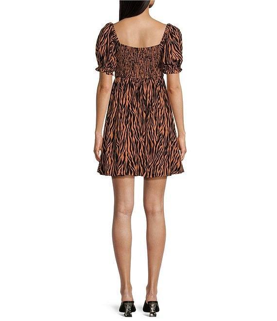 Coco + Jaimeson Short Puff Sleeve Skin Dress Product Image