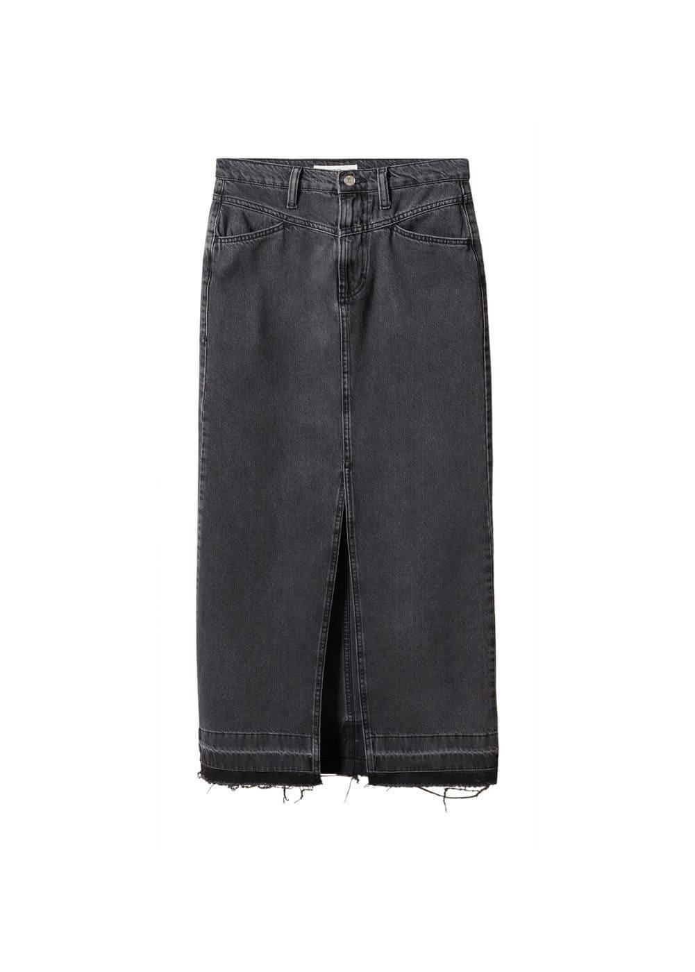 Mango Womens Denim Long Skirt Product Image