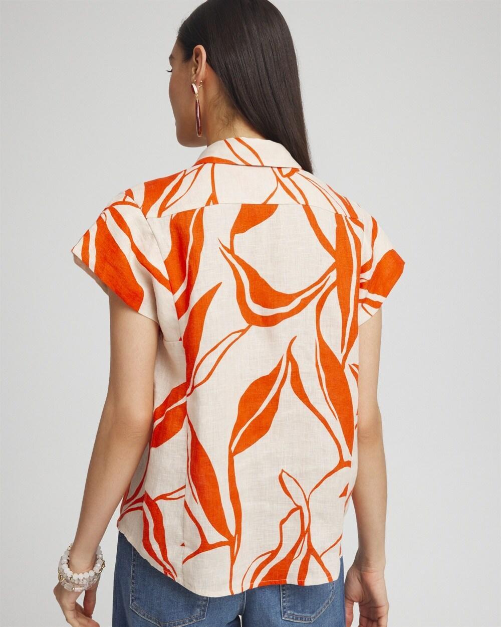 Linen Swirls Popover Top Product Image