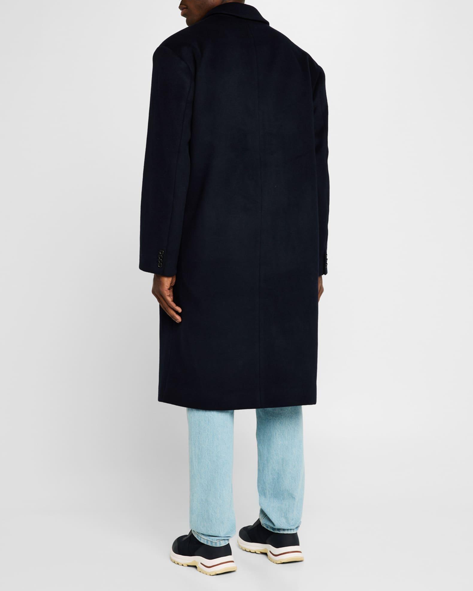 Men's Brushed Wool Overcoat Product Image