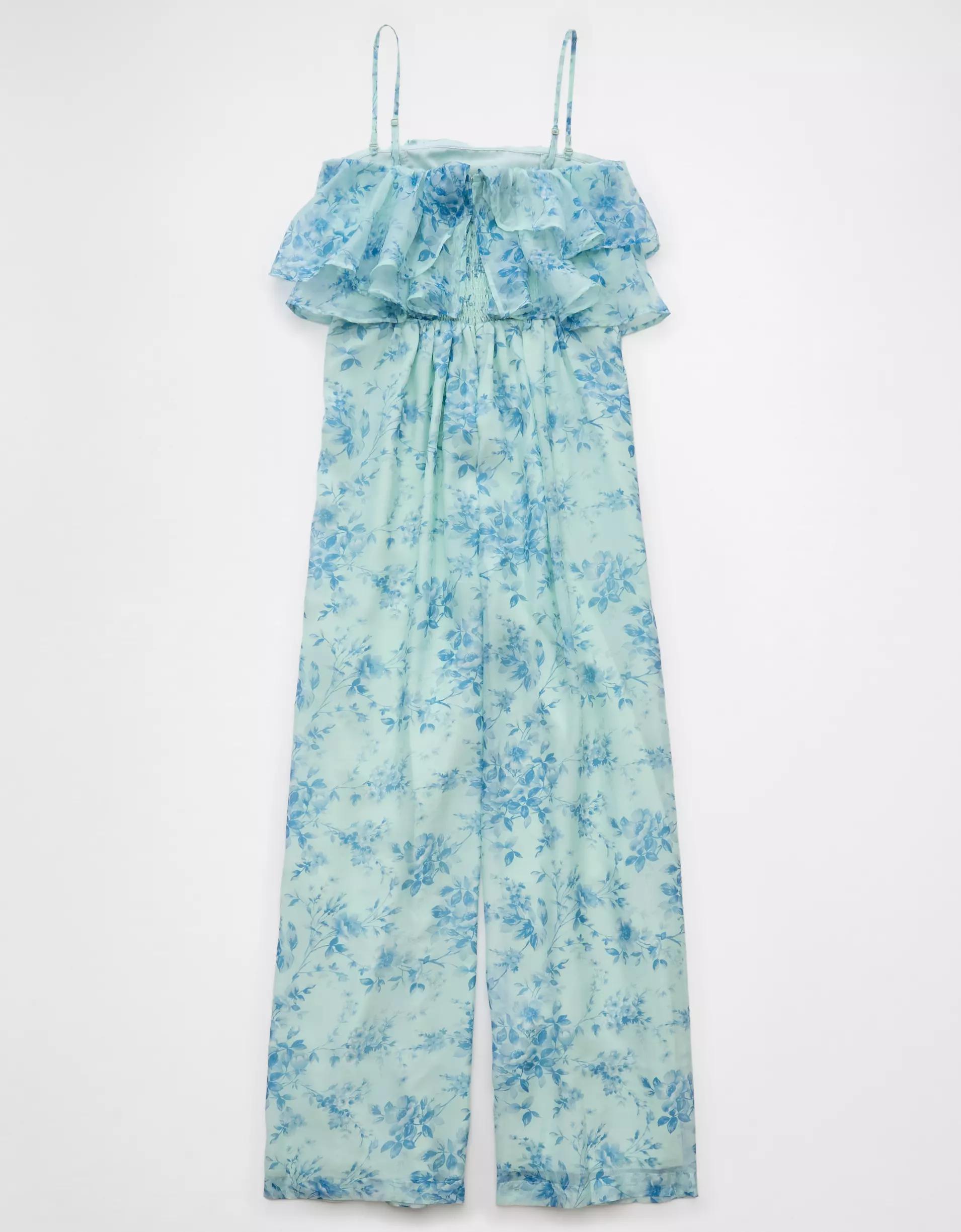 AE Strapless Ruffle Jumpsuit Product Image