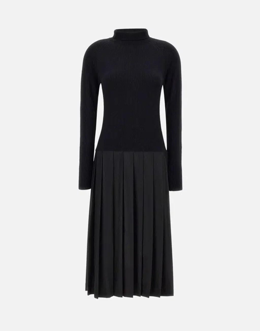 FABIANA FILIPPI Pleated Maxi Dress In Black Product Image