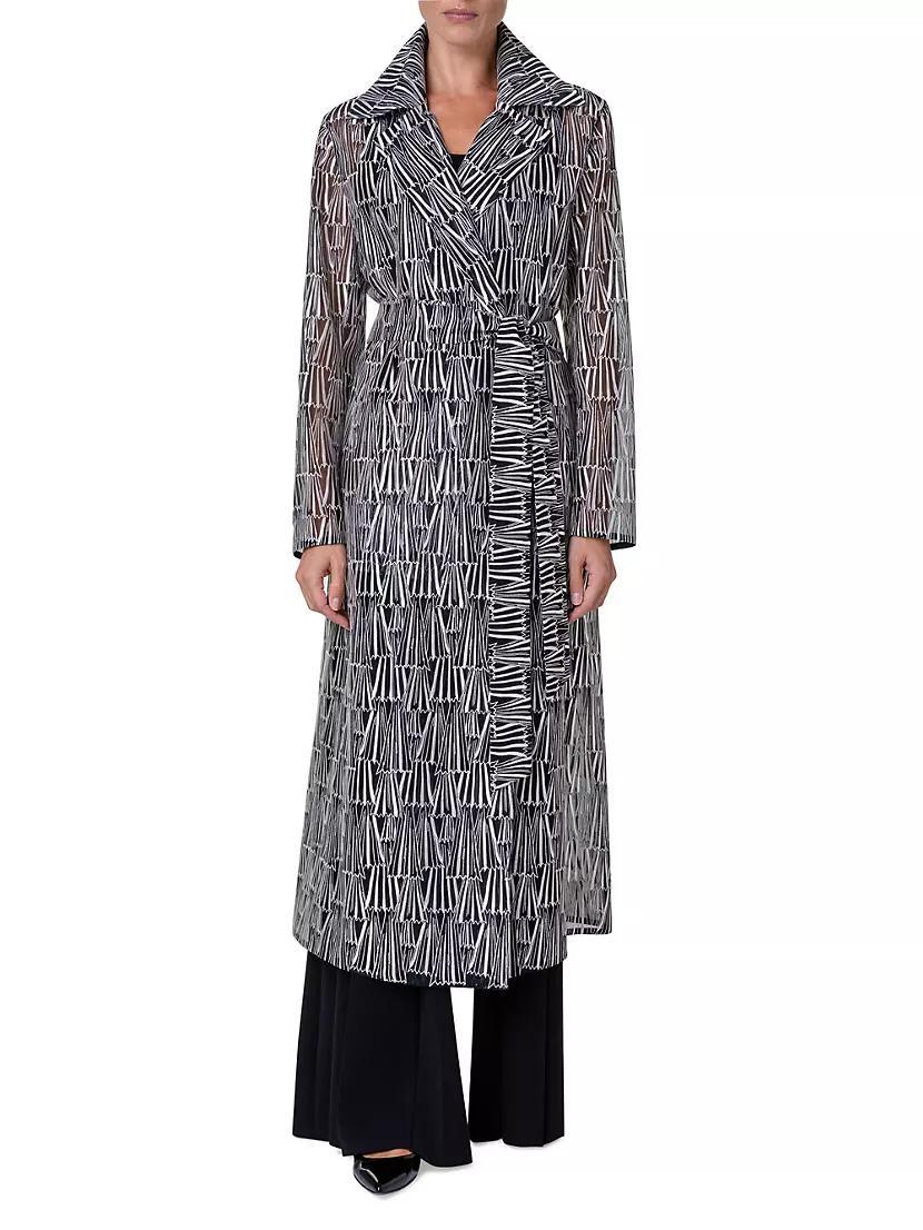 Iman Silk-Blend Organza Long Coat Product Image