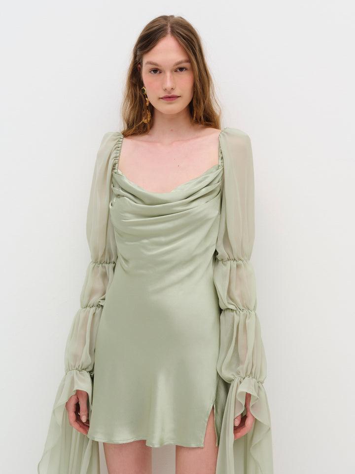 Willow Mini Dress — Sage Product Image
