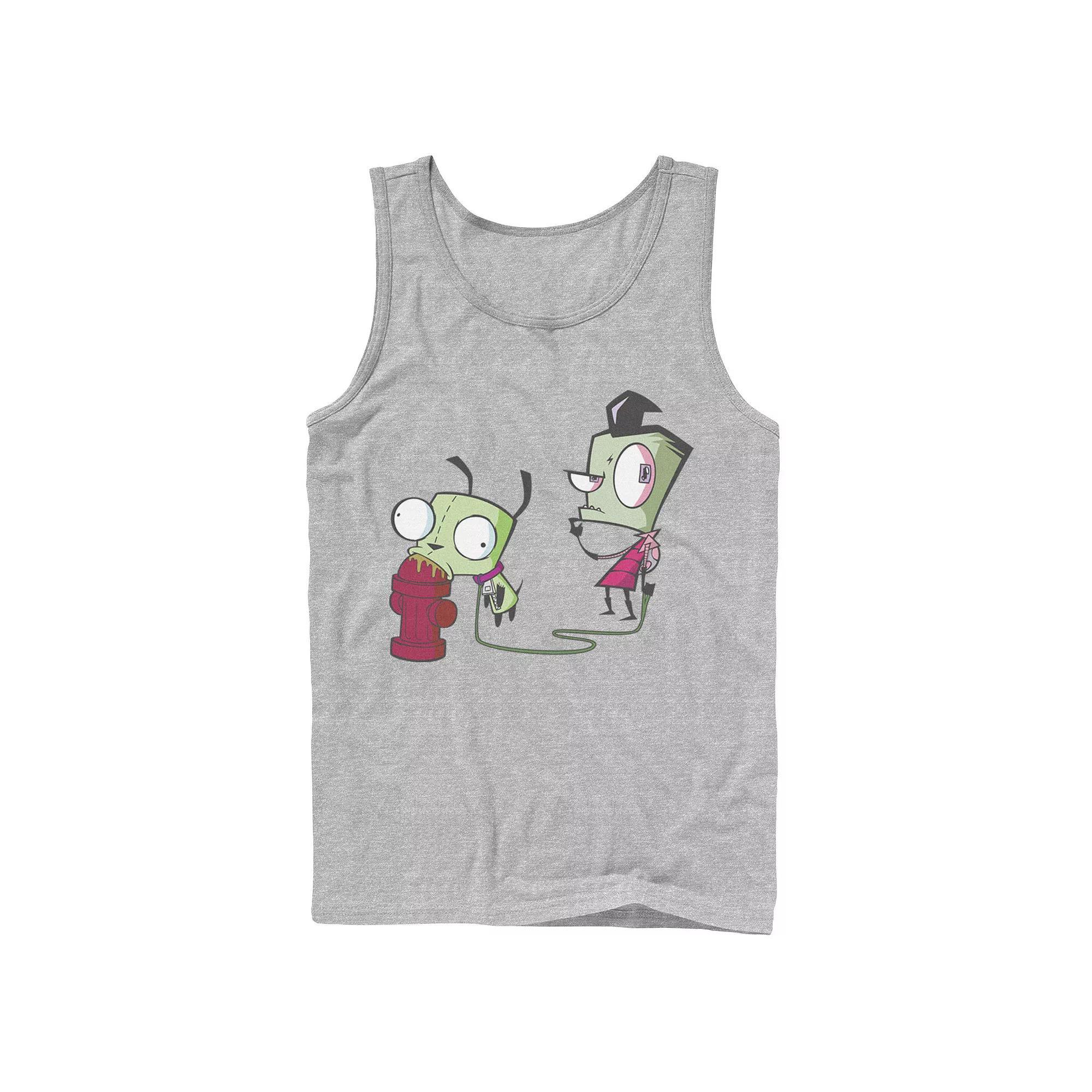 Men's Nickelodeon Invader Zim Walking Gir Fire Hydrant Portrait Graphic Graphic Tank Top,  Product Image