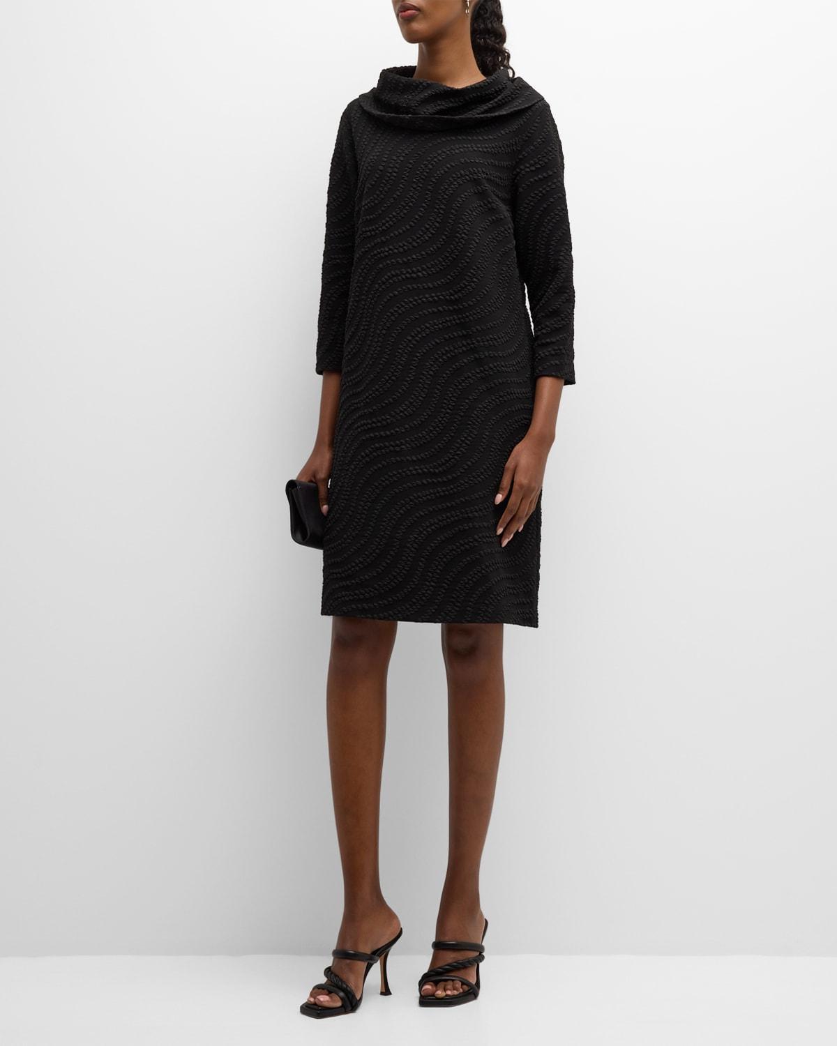 Womens Opera Knit Cowl-Neck Minidress Product Image