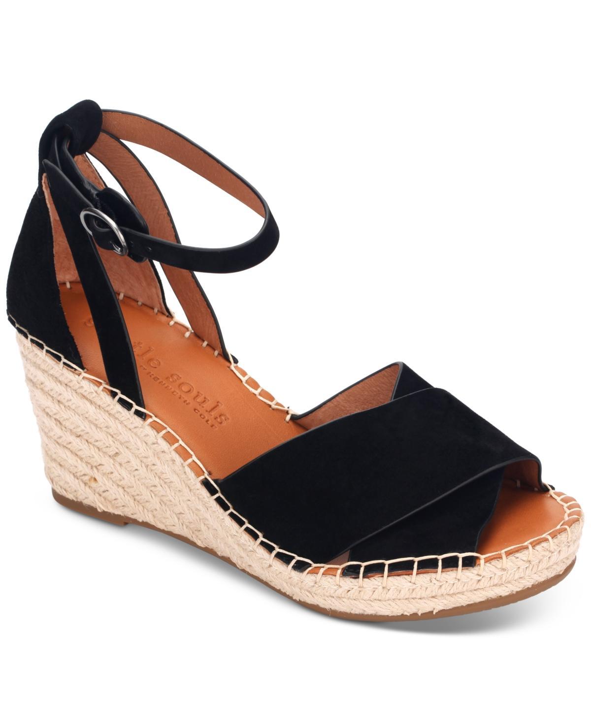 Gentle Souls by Kenneth Cole Womens Charli Ankle Strap Espadrille Wedge Sandals Product Image