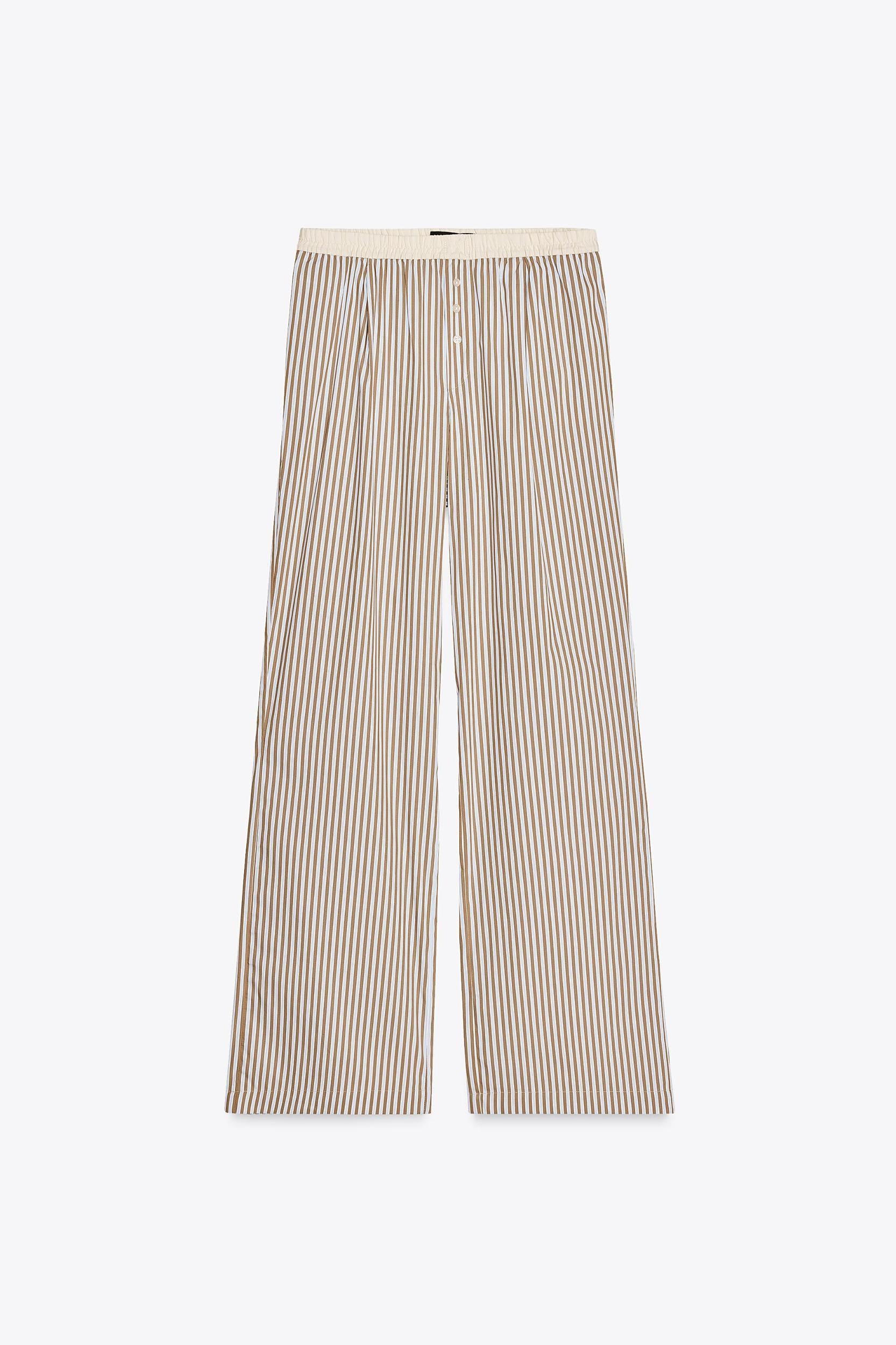 CONTRAST STRIPE PAJAMA PANTS Product Image