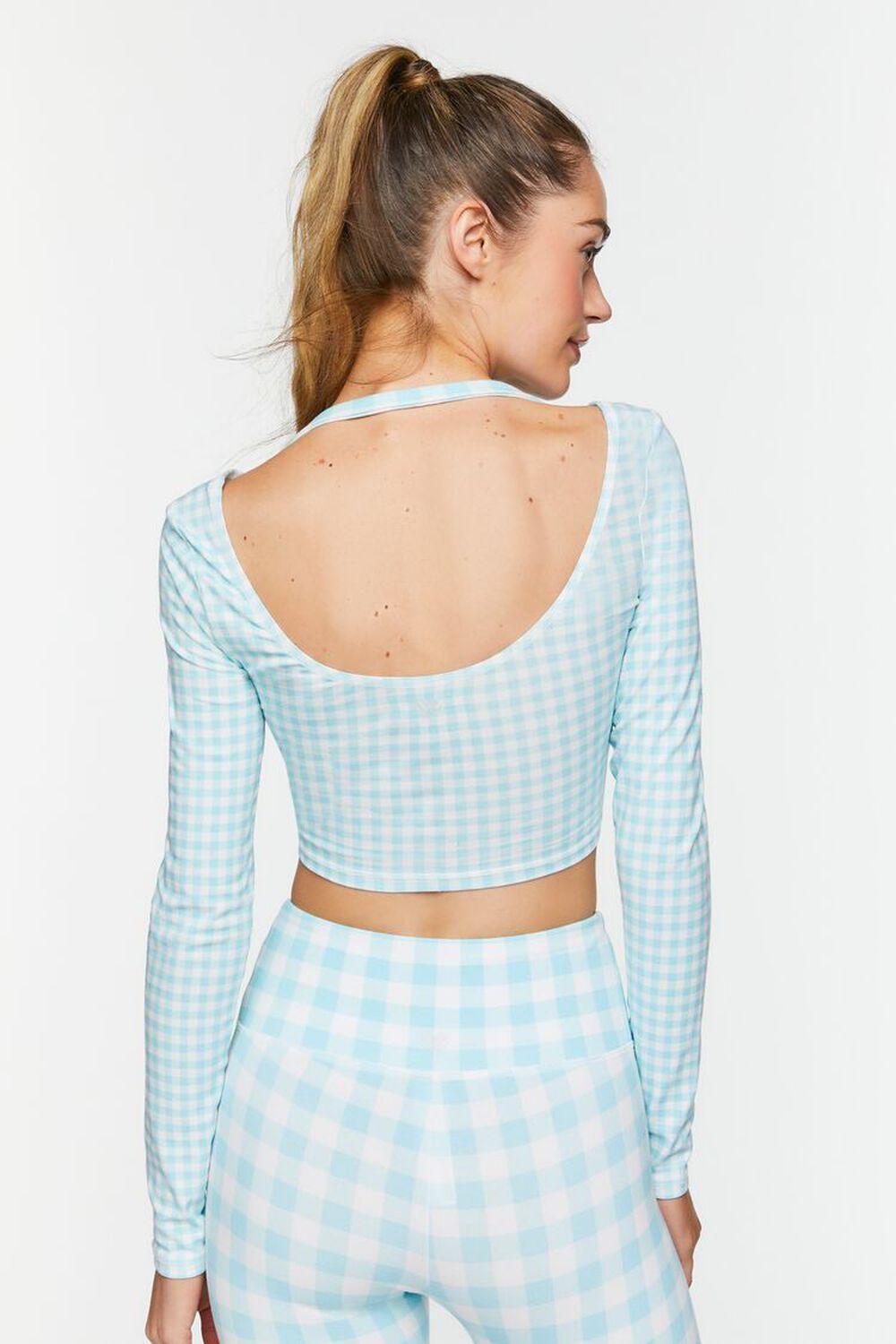 Active Gingham Halter Crop Top | Forever 21 Product Image