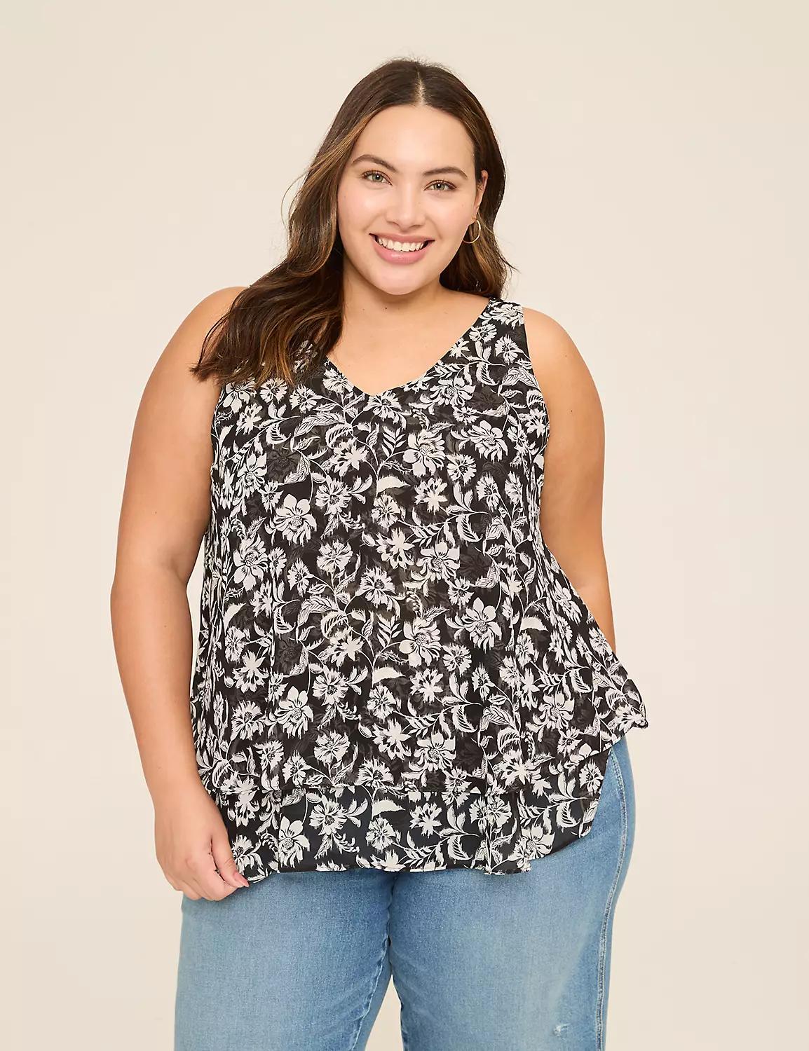 Swing Double-Layer Chiffon Tank Product Image