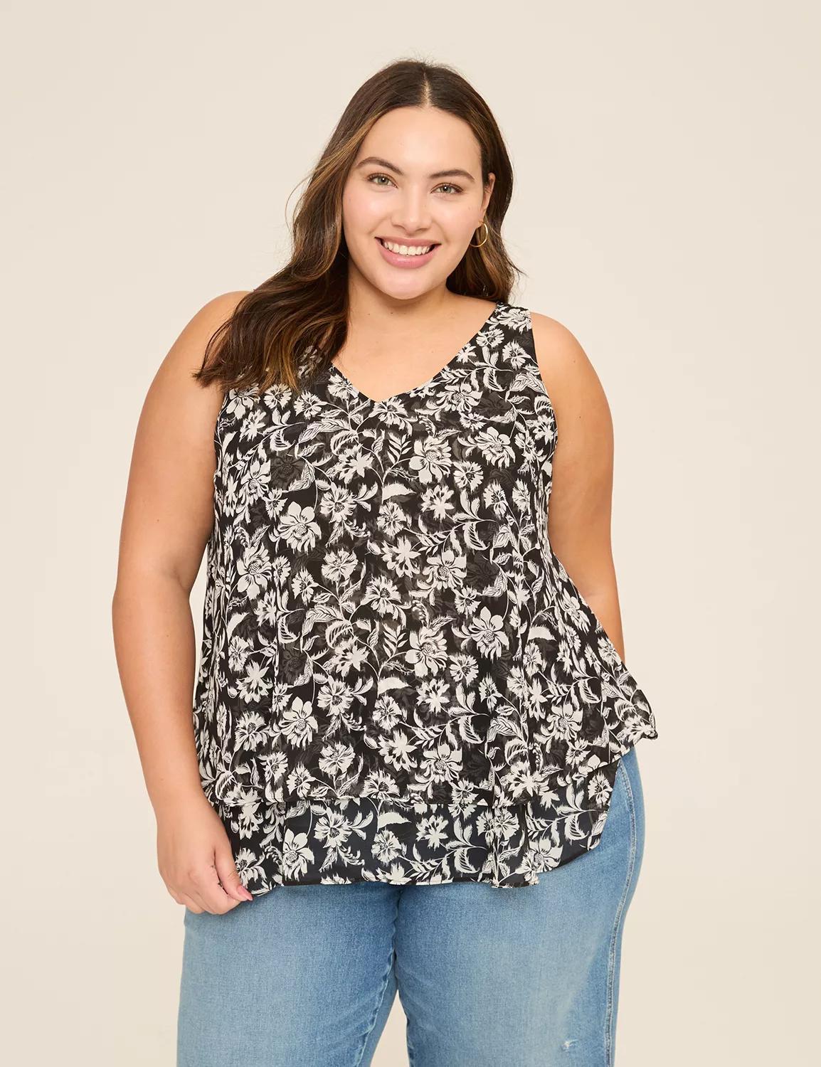 Swing Double-Layer Chiffon Tank Product Image