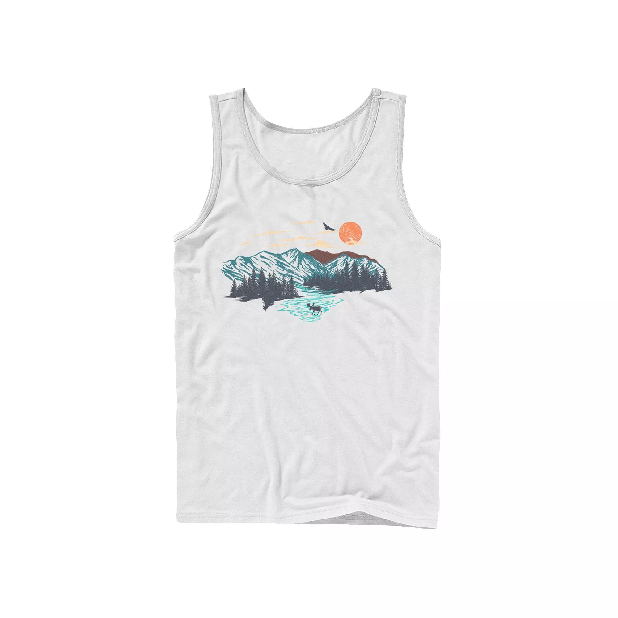 Men's The Great Outdoors Color Sketch Tank Top,  Product Image