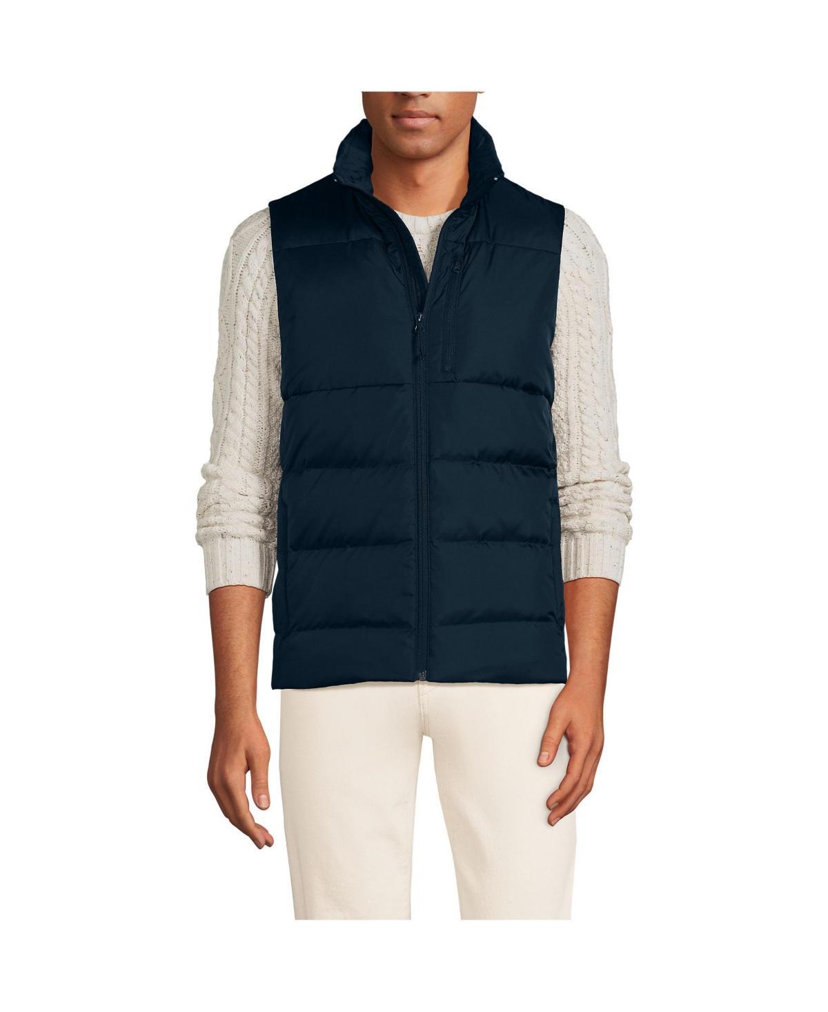 Men's Lands' End Max 600 Down Puffer Vest, Size: XL, Green Gulf Product Image