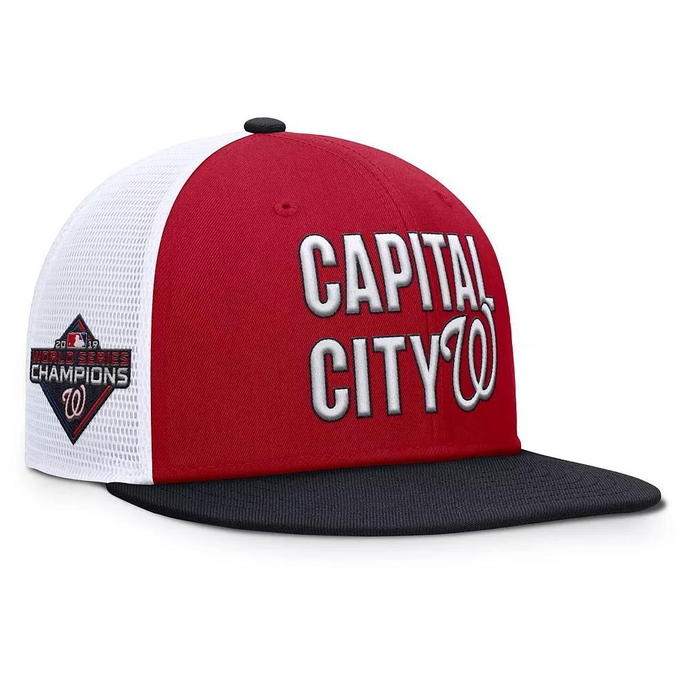 Men's Nike  Red Washington Nationals Pro Trucker Snapback Hat, Size: Medium/Large Product Image