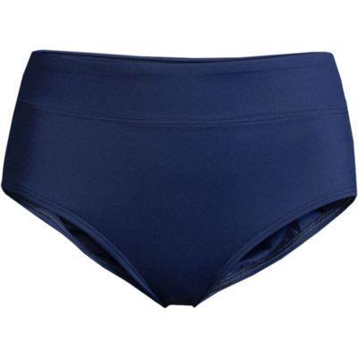 Womens Lands End UPF 50 Swim Briefs Deep Blue Product Image