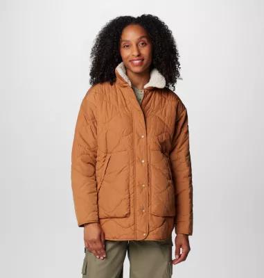 Women's Columbia Birchwood™ II Quilted Jacket, Size: Large, Stone Green Product Image