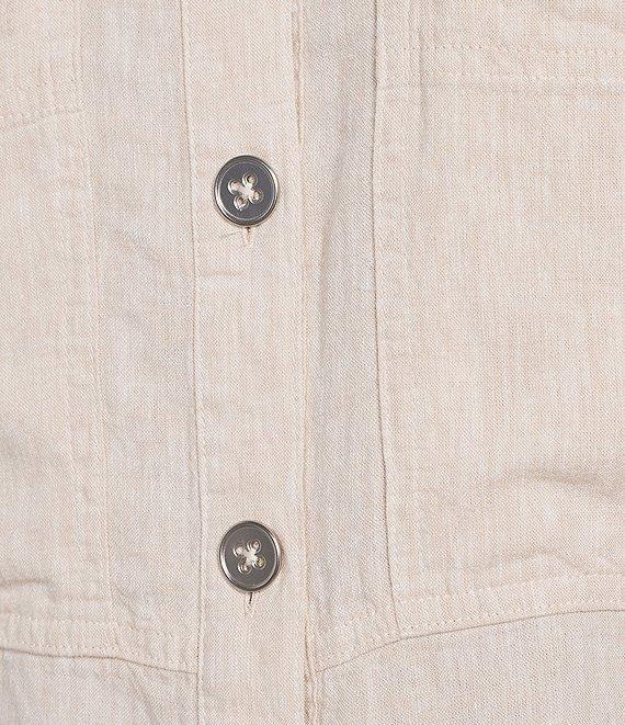 NIC + ZOE Rumba Linen Point Collar Long Sleeve Jacket Product Image