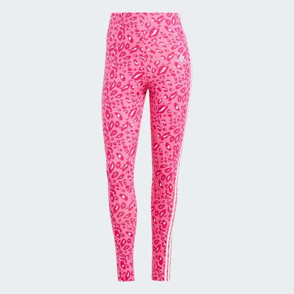 Essentials 3-Stripes Animal Print Leggings Product Image