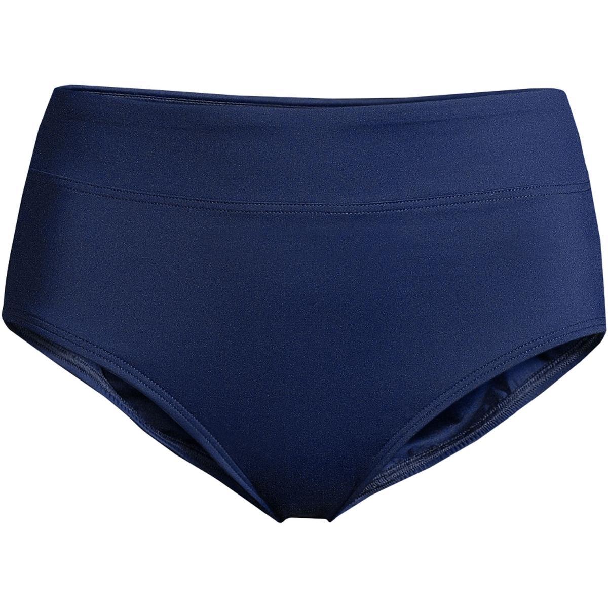 Womens Lands End UPF 50 Swim Briefs Deep Blue Product Image