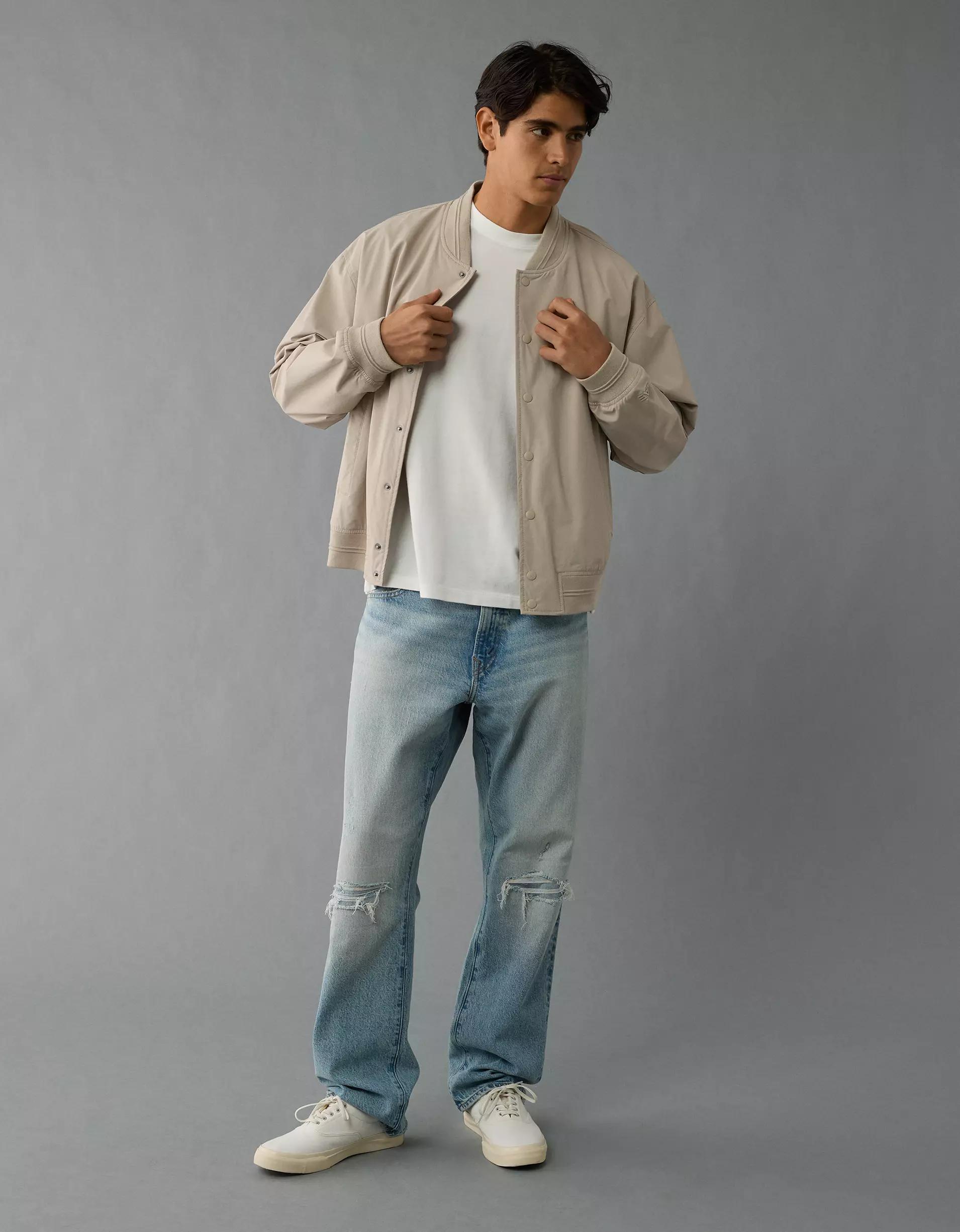 AE 24/7 Varsity Bomber Jacket Product Image