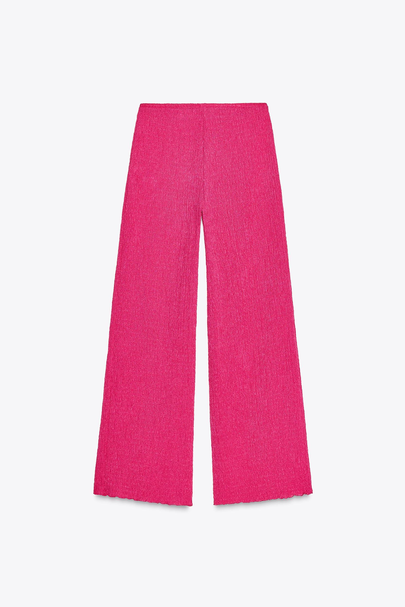 TEXTURED FLOWY PANTS Product Image