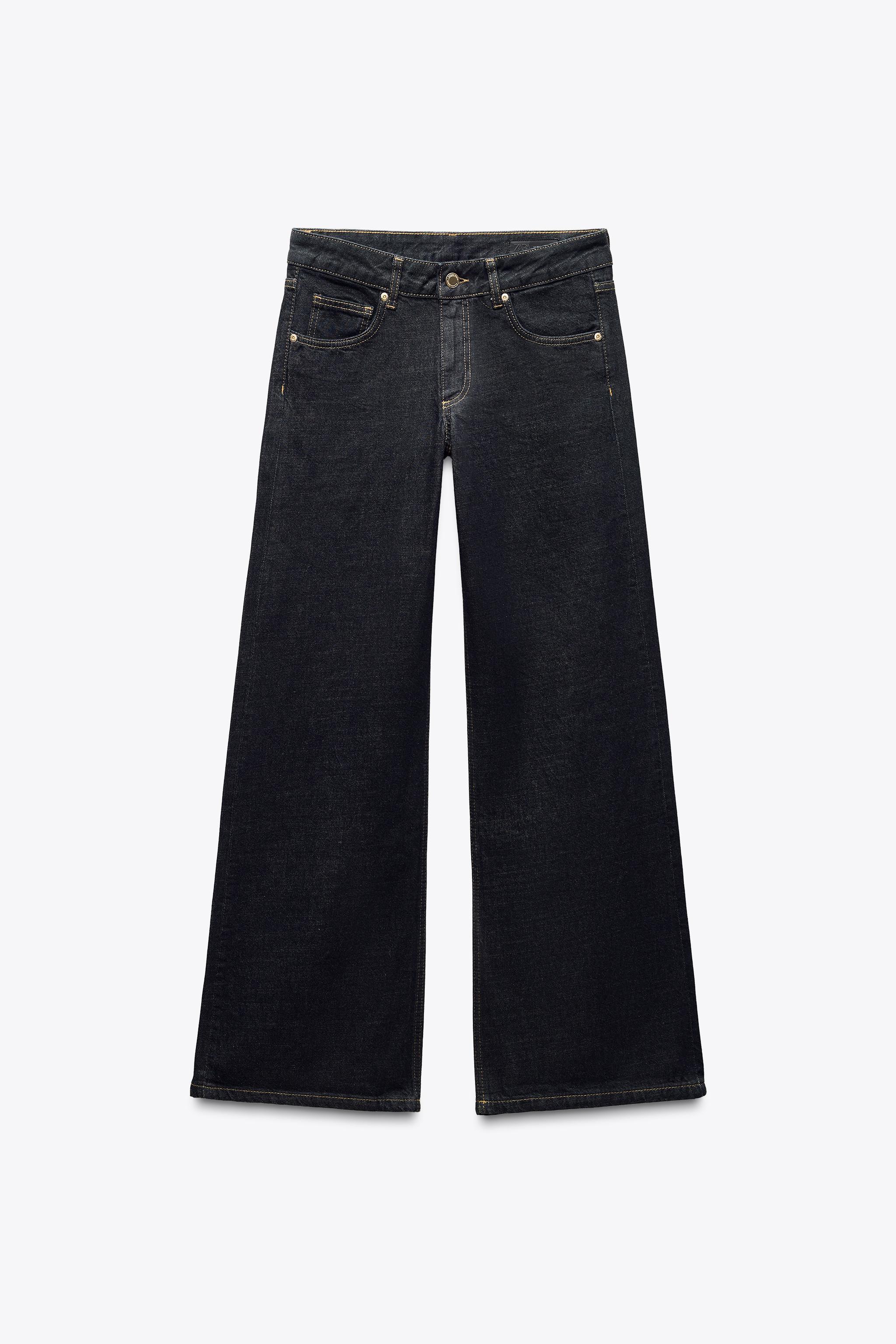 ZW COLLECTION WIDE LEG LOW RISE JEANS Product Image