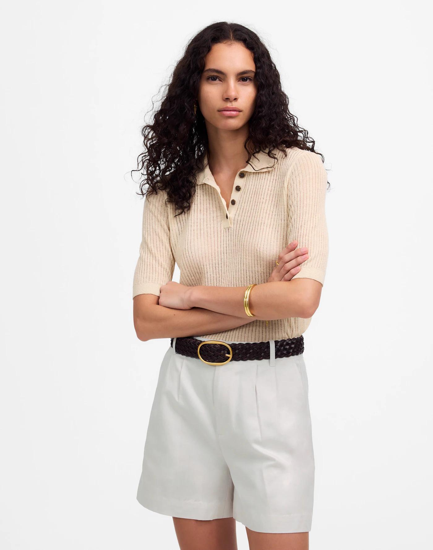 The Drapey Twill Pleated Short Product Image