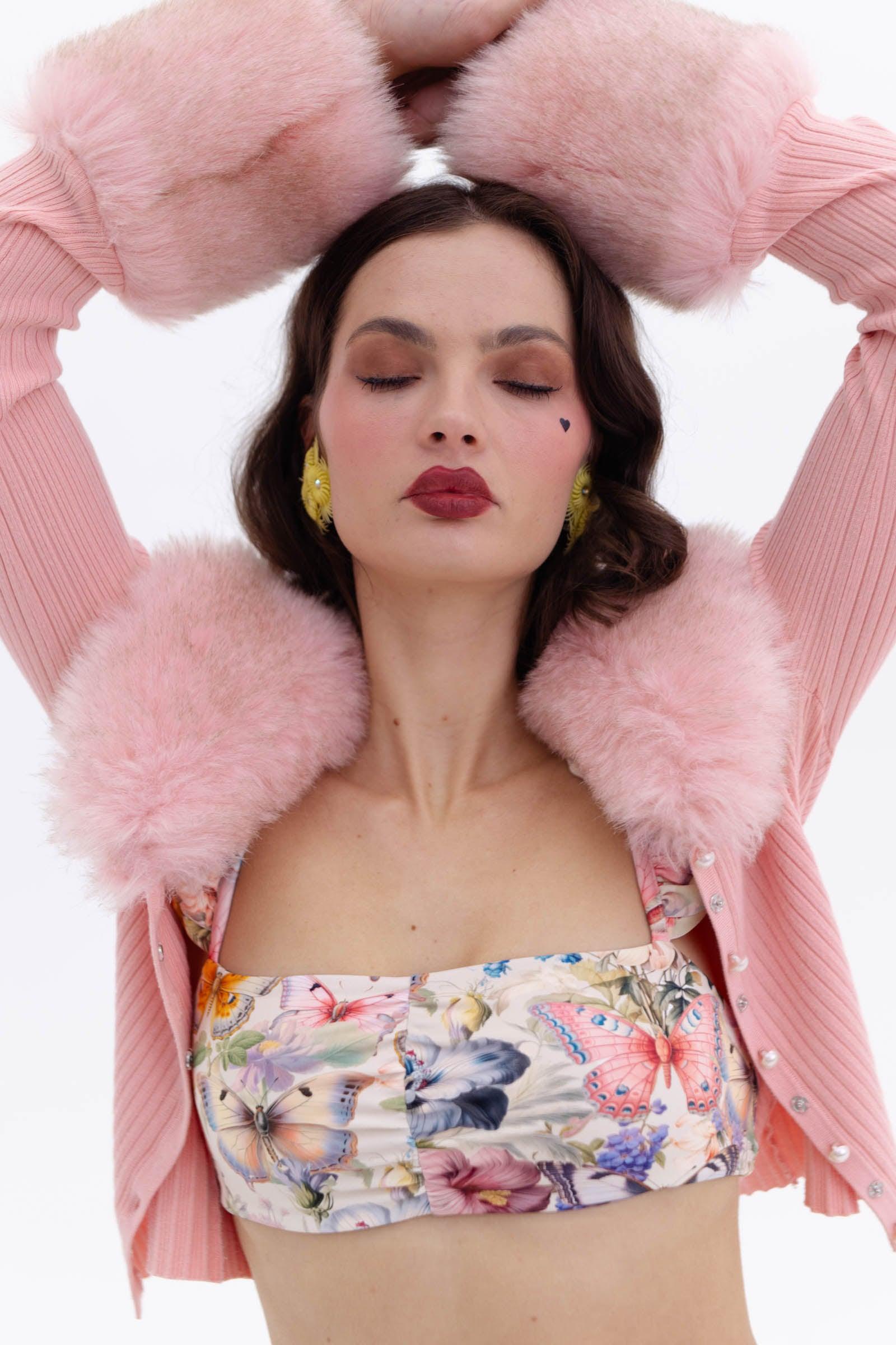 The Peach Skin Ice Skate Home Cardi Product Image